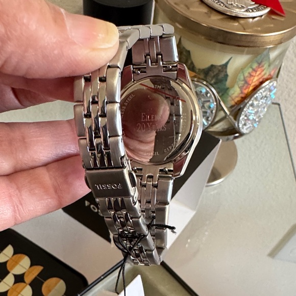 Fossil Silver Watch with Pink Dial - Picture 2 of 7